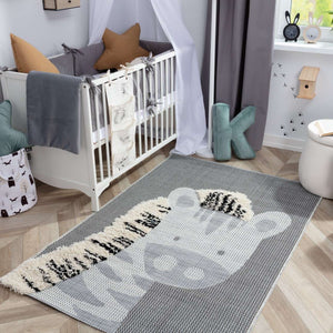 Tapete Zebra 120x170cm, 120x170x1cm - cinzento - Yellow Tipi - vista 4