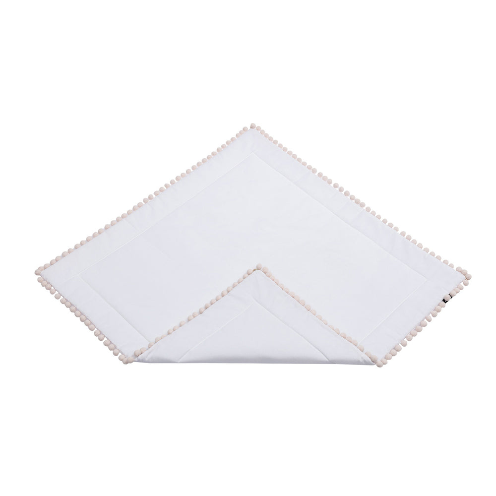 Tapete Tipi com pompons - branco - Yellow Tipi