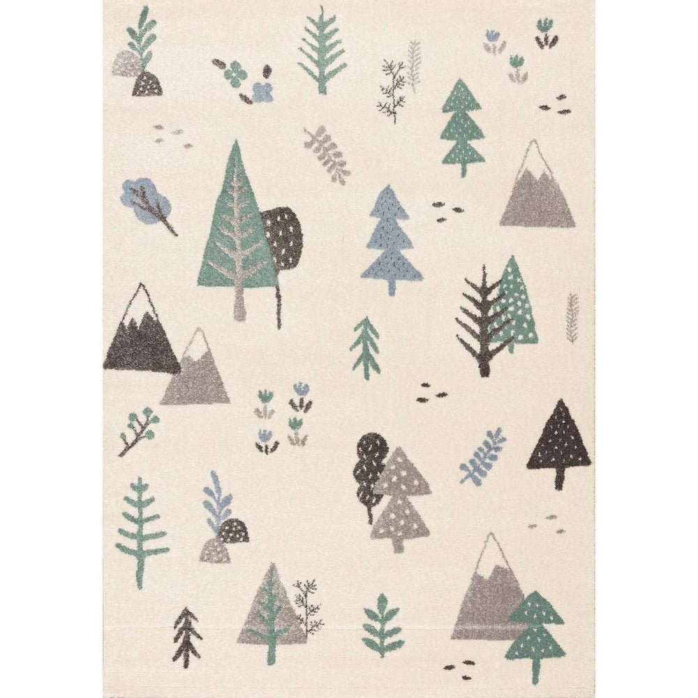 Tapete Floresta Mágica 160x230cm, 160 x 230 cm - multicolorido - Yellow Tipi