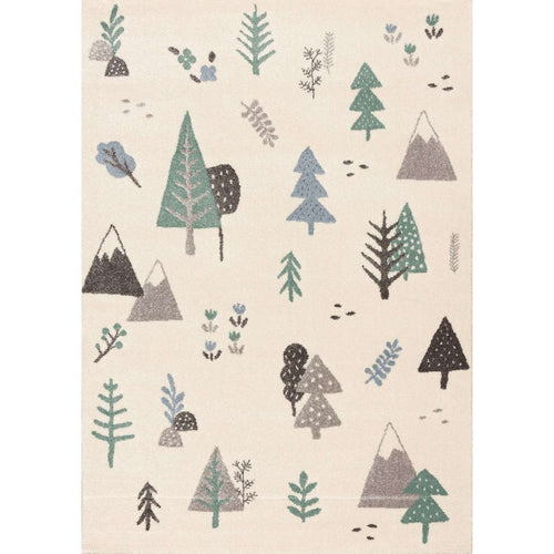 Tapete Floresta Mágica 160x230cm, 160 x 230 cm - multicolorido - Yellow Tipi