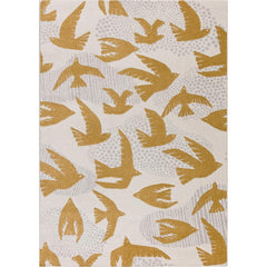 Tapete Pássaros Amarelos 120x170cm - Yellow Tipi