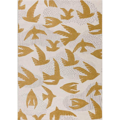 Tapete Pássaros Amarelos 120x170cm - Yellow Tipi