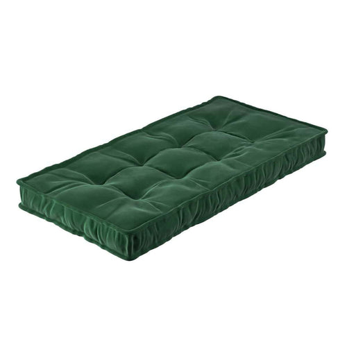 Colchão francês, 120x60x10cm (Posh Velvet) - verde floresta - Yellow Tipi