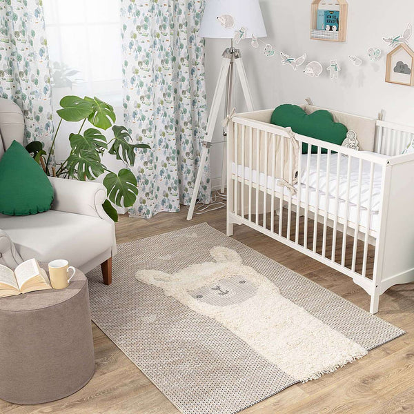Tapete Lhama Adorável 160x230cm, 160x230x1cm - cinzento - Yellow Tipi - vista 4