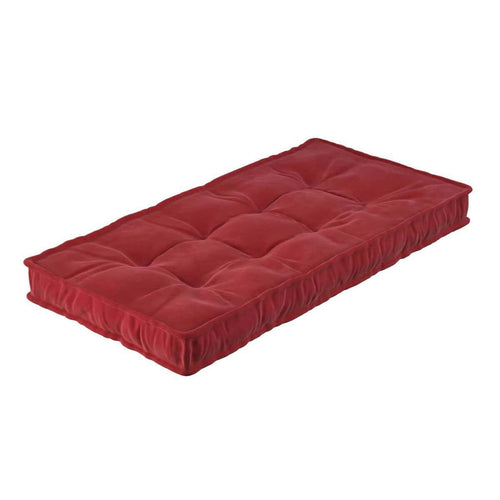Colchão francês, 120x60x10cm (Posh Velvet) - vermelho cereja - Yellow Tipi