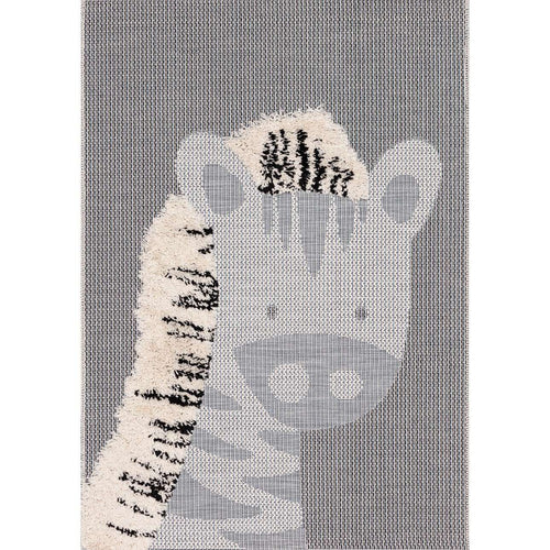 Tapete Zebra 120x170cm, 120x170x1cm - cinzento - Yellow Tipi