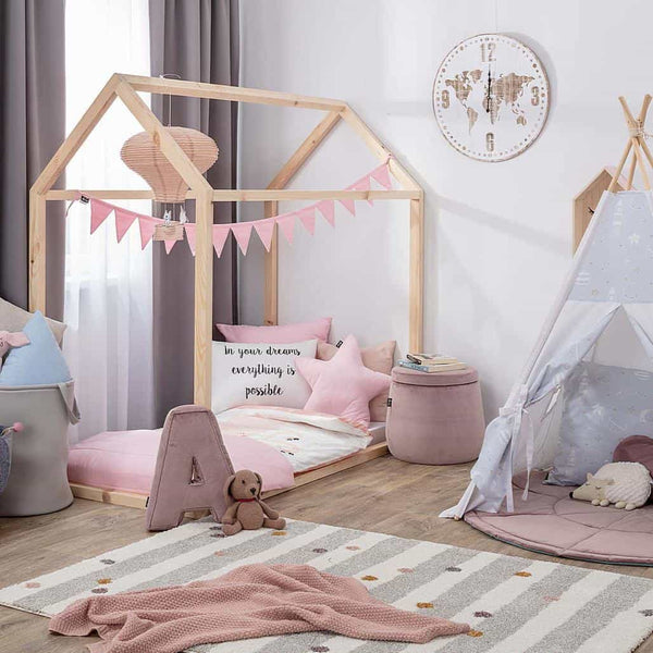 Tapete Riscas e Bolinhas bege 160x230cm - Yellow Tipi - vista 2