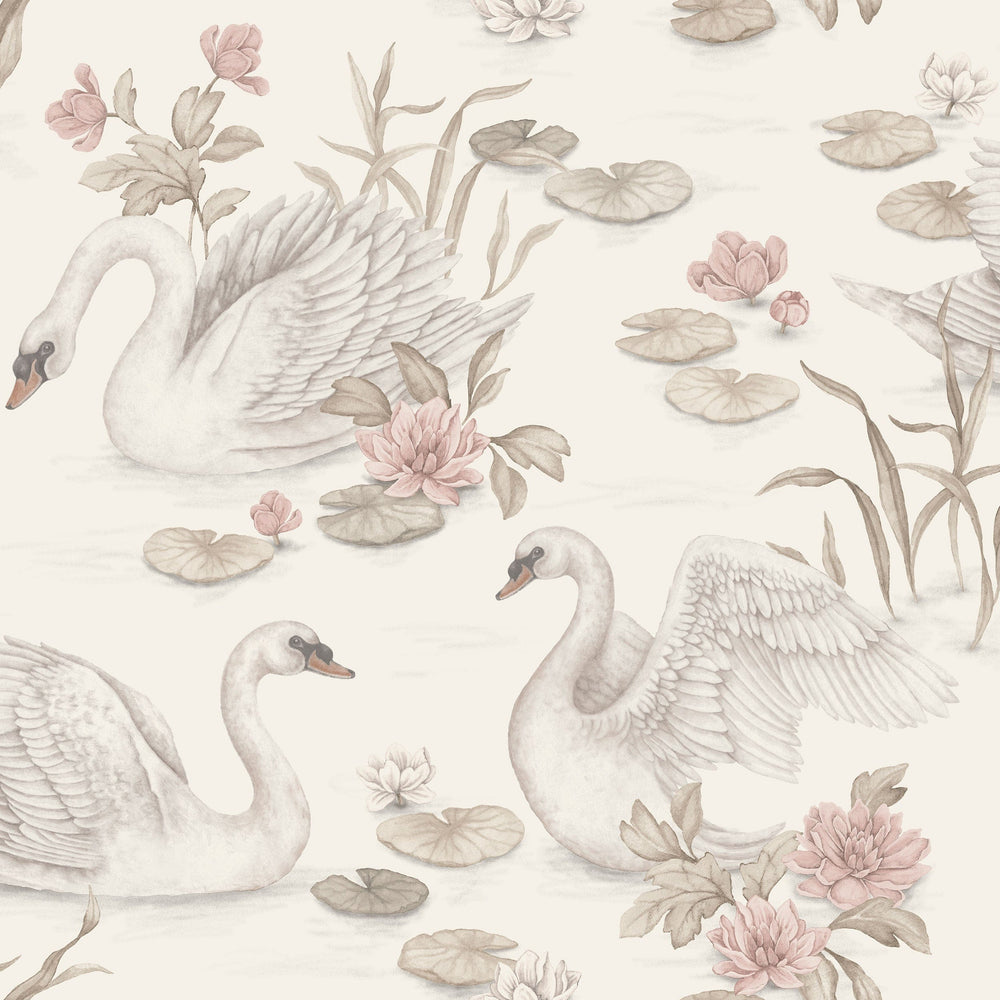 Cisne Lily Multicolor Boråstapeter para quarto infantil - KidsR