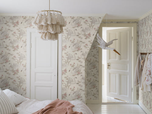 Cisne Lily Multicolor Boråstapeter para quarto infantil - KidsR
