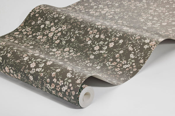 Florence - Castanho – detalhe do papel de parede | Boråstapeter