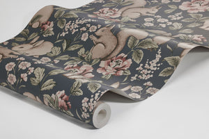 Floresta Mágica - Azul – detalhe do papel de parede | Boråstapeter