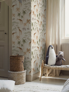 Savana Branco Boråstapeter para quarto infantil - KidsR