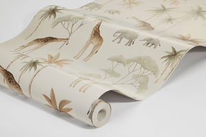 Savana - Branco – detalhe do papel de parede | Boråstapeter