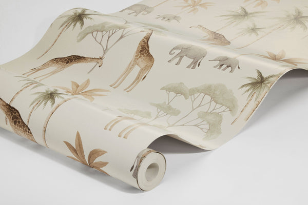 Savana - Branco – detalhe do papel de parede | Boråstapeter