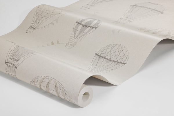 No Céu - Bege – detalhe do papel de parede | Boråstapeter