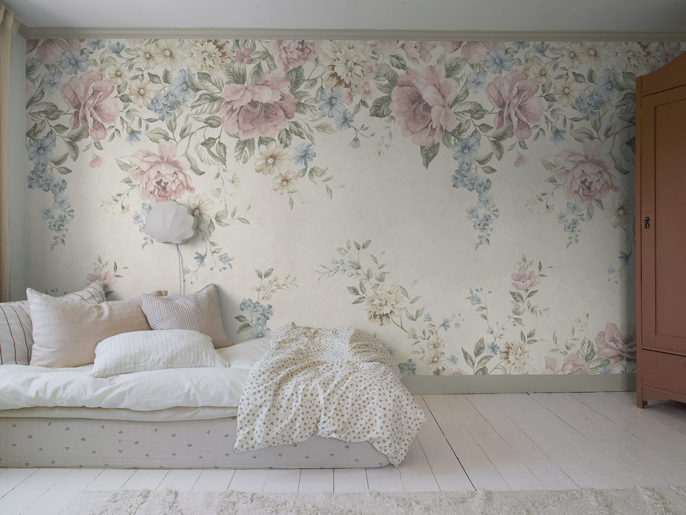Mural Jardim de Flores Multicolor Boråstapeter para quarto infantil - KidsR