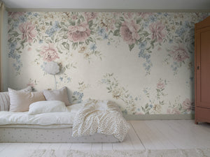 Mural Jardim de Flores Multicolor Boråstapeter para quarto infantil - KidsR