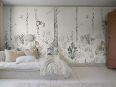 Mural Floresta Mágica Multicolor Boråstapeter para quarto infantil - KidsR