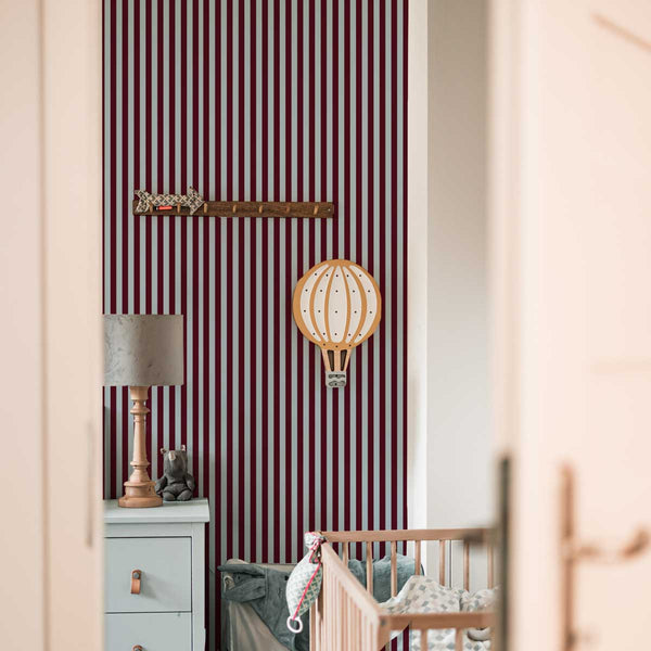 Papel de Parede Maya Stripes Brown Blue – Dekornik – imagem 3