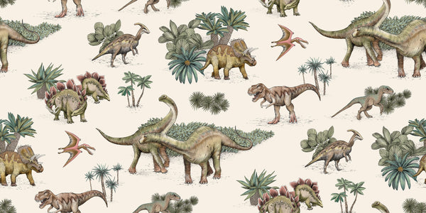 Dinossauros - Multicolor – padrão completo | Boråstapeter
