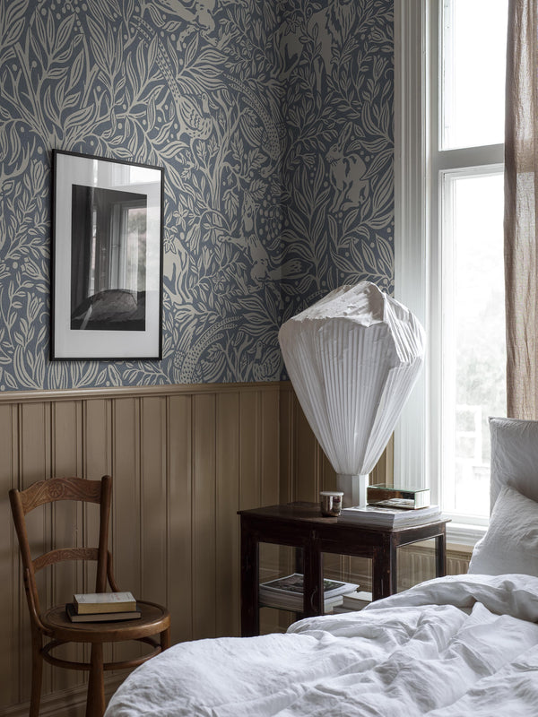Sob o Sabugueiro Grand - Azul – ambiente | Boråstapeter