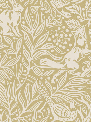 Sob o Sabugueiro Grand - Amarelo – detalhe do padrão | Boråstapeter