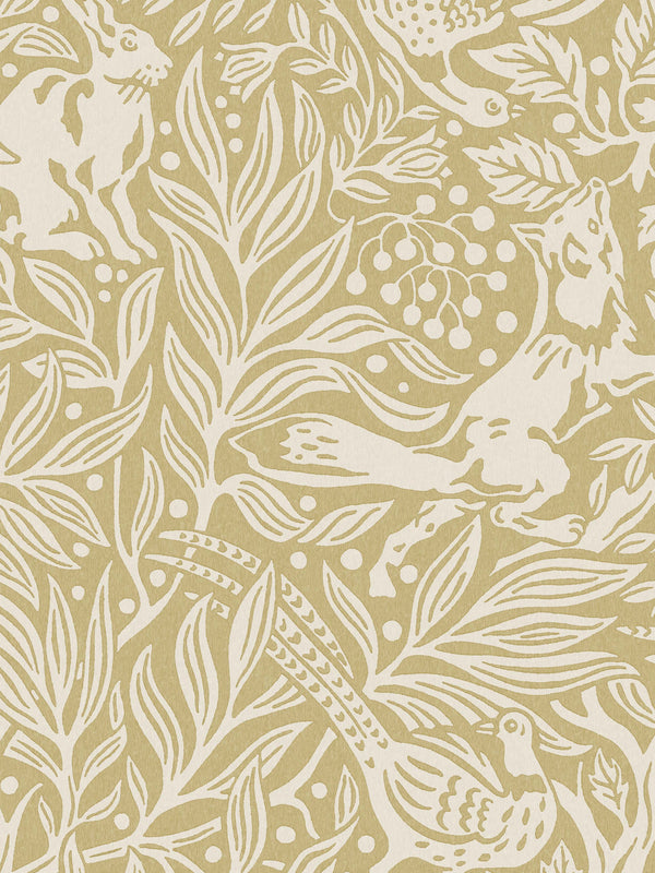Sob o Sabugueiro Grand - Amarelo – detalhe do padrão | Boråstapeter