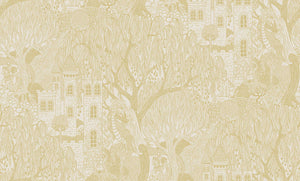 Reino do Salgueiro Grand - Amarelo – padrão completo | Boråstapeter