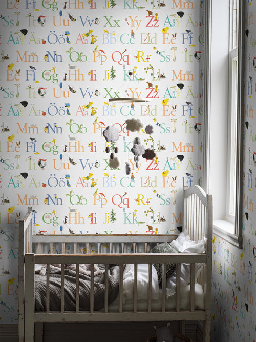 Mural infantil Stig Lindberg ABC Multicolor Boråstapeter - KidsR