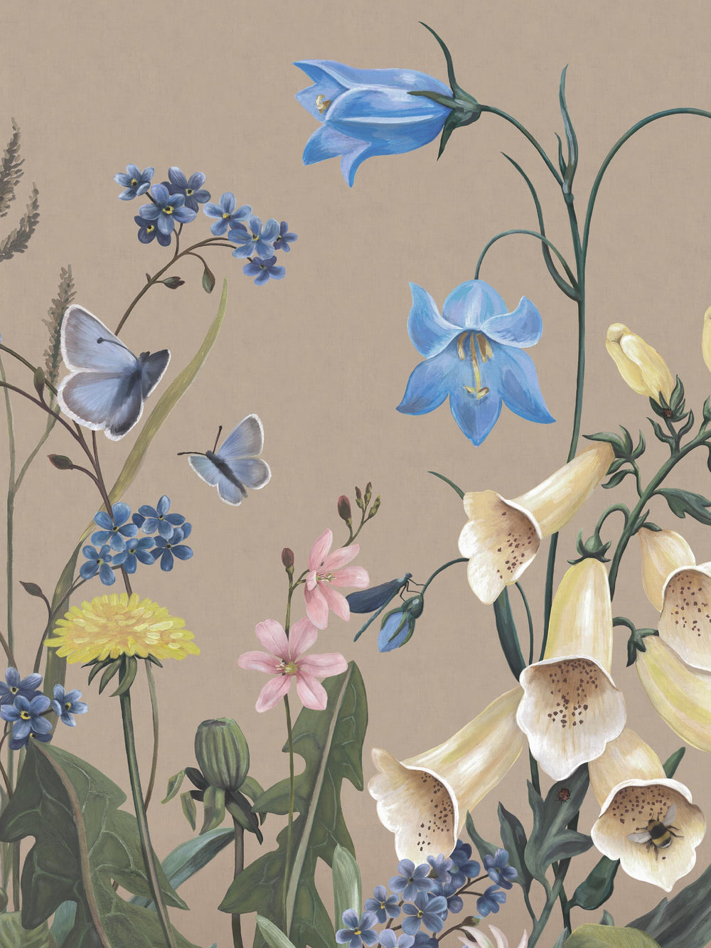 Mural infantil Bluebell Magic Bege Boråstapeter - KidsR