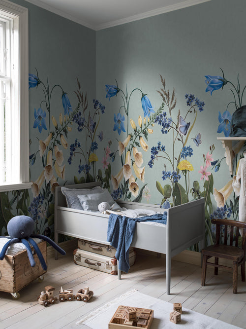 Mural infantil Bluebell Magic Azul Boråstapeter - KidsR