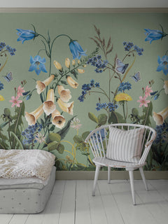 Mural infantil Bluebell Magic Verde Boråstapeter - KidsR