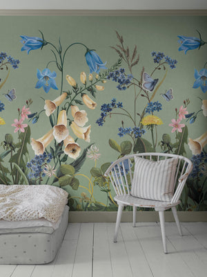 Mural infantil Bluebell Magic Verde Boråstapeter - KidsR
