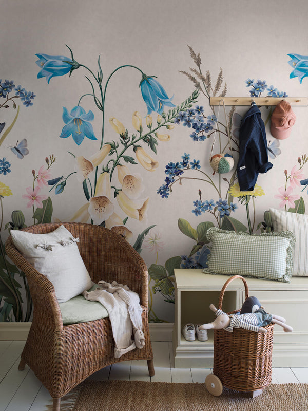 Bluebell Magic - Branco – ambiente | Boråstapeter