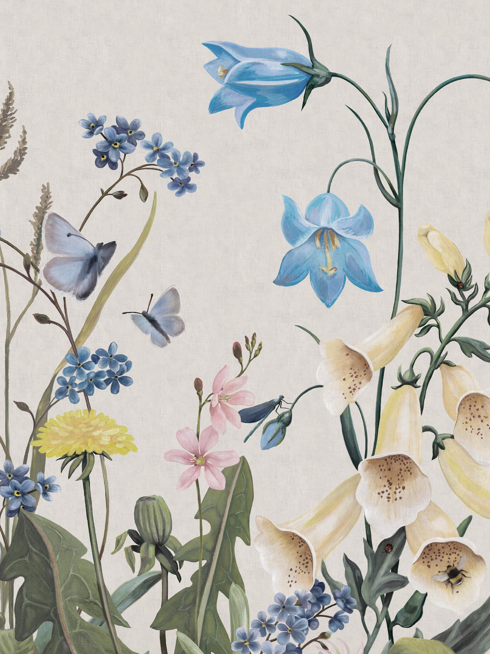 Mural infantil Bluebell Magic Branco Boråstapeter - KidsR