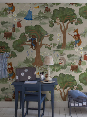 Mural infantil Orquestra da Floresta Multicolor Boråstapeter - KidsR