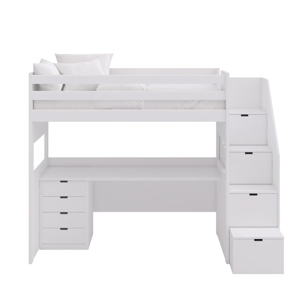 Cama Loft XL com Secretária e Escadas de Arrumação – Muba Design – imagem 3