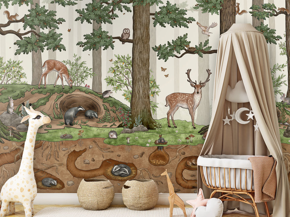 Mural Animals in the Forest | Kikki Belle – Kikki Belle