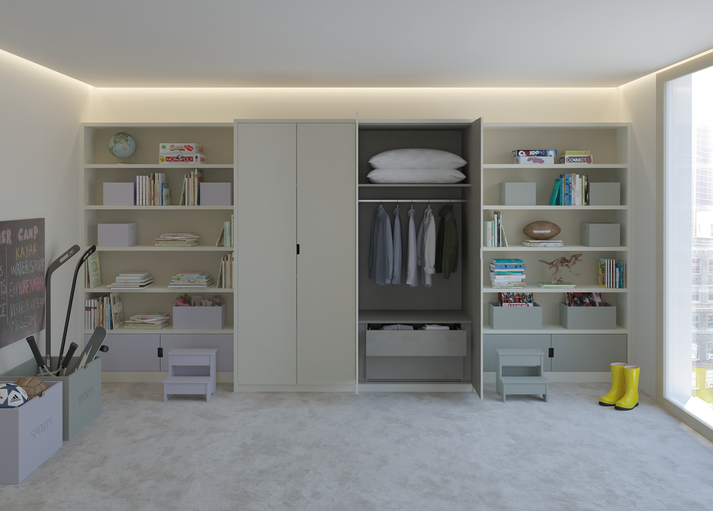 Roupeiro Infantil de 4 Portas – Muba Design