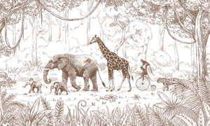 Mural Animal Parade | Kikki Belle – Brown