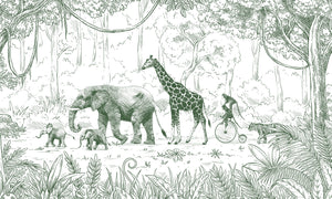 Mural Animal Parade | Kikki Belle – Green