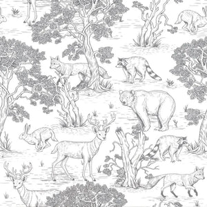 Papel de Parede Animais - Branco – Dekornik