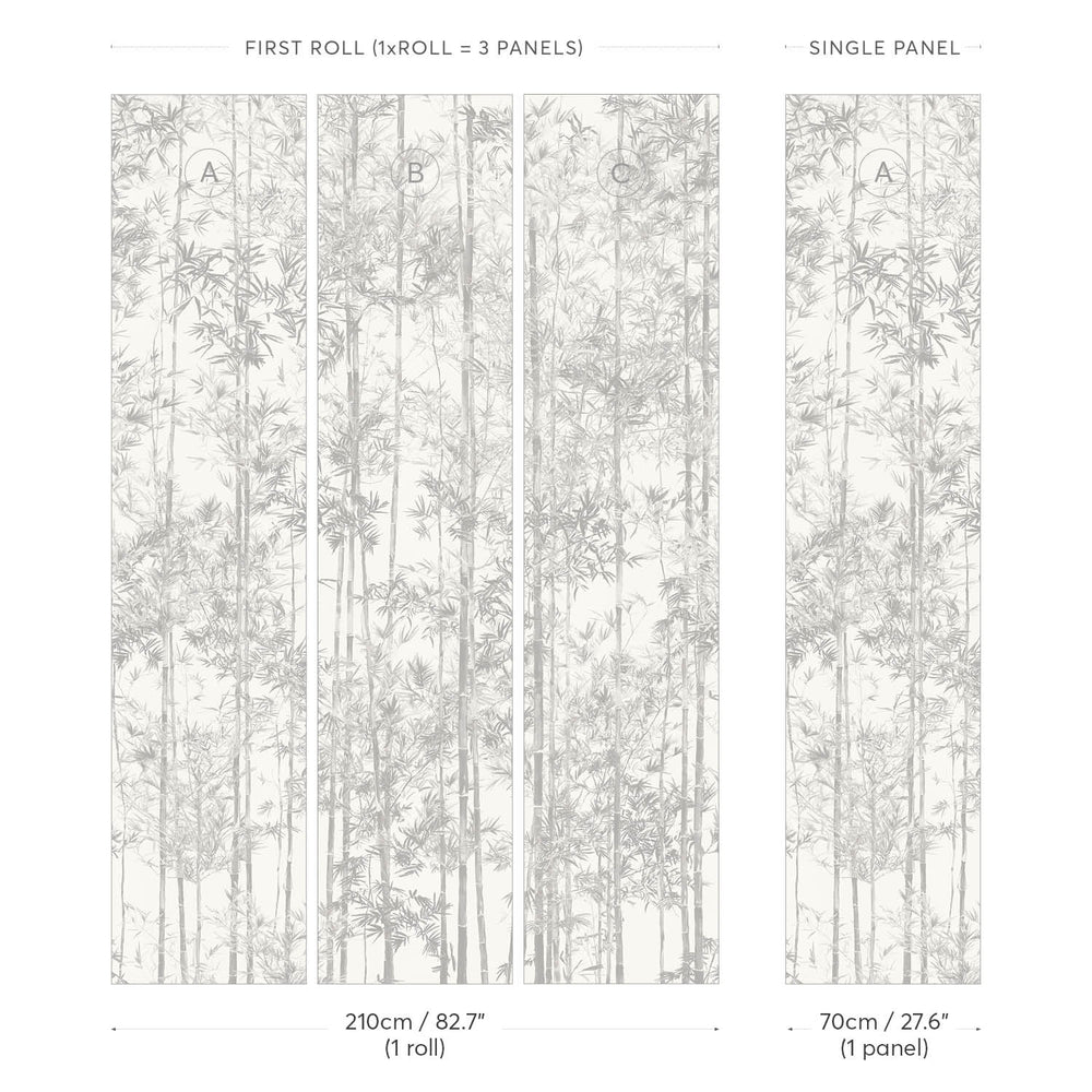 Mural Bamboo — Cinzento Sian Zeng