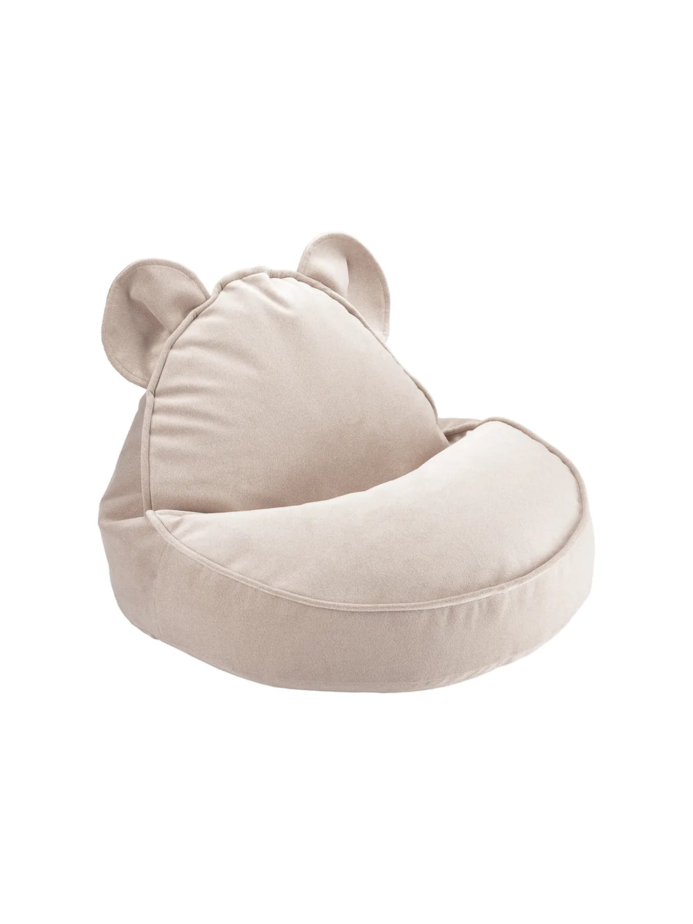 Pouf Urso Veludo Dusty Beige - Wigiwama - KidsR
