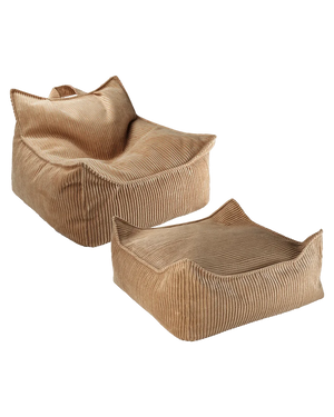 Conjunto Cadeira Beanbag + Ottoman Toffee - imagem principal