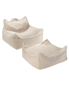 Conjunto Cadeira Beanbag + Ottoman Biscuit - imagem principal