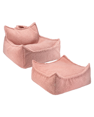 Conjunto Cadeira Beanbag + Ottoman Guava - imagem principal