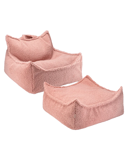 Conjunto Cadeira Beanbag + Ottoman Guava - imagem principal