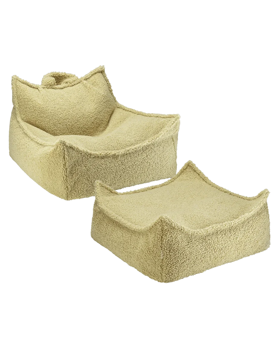 Conjunto Cadeira Beanbag + Ottoman Matcha - imagem principal