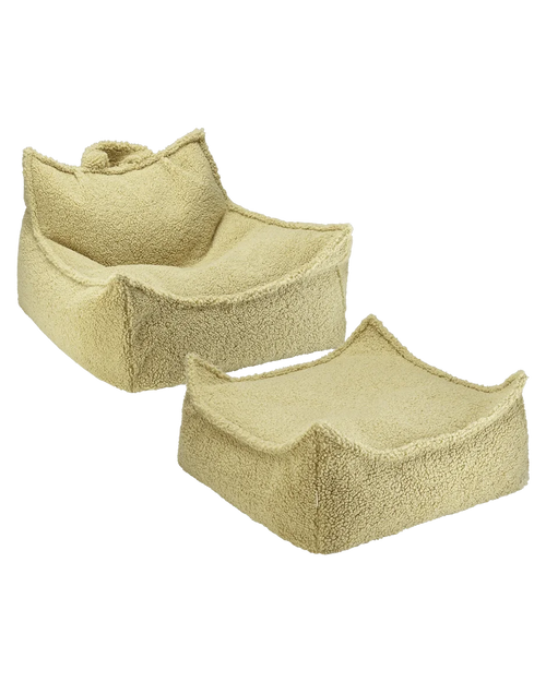 Conjunto Cadeira Beanbag + Ottoman Matcha - imagem principal